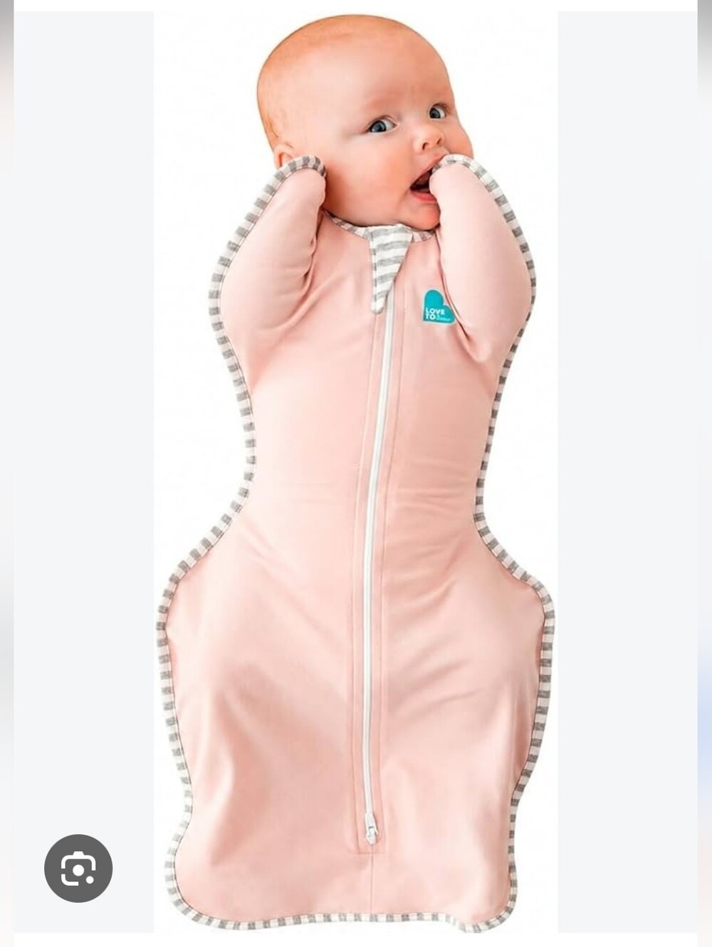Love To Dream Baby Pink Baby Zipper Swaddle Sleep Sack Size Medium